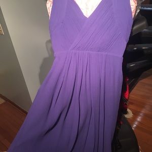 J. Crew Blue lapis silk crepe dress